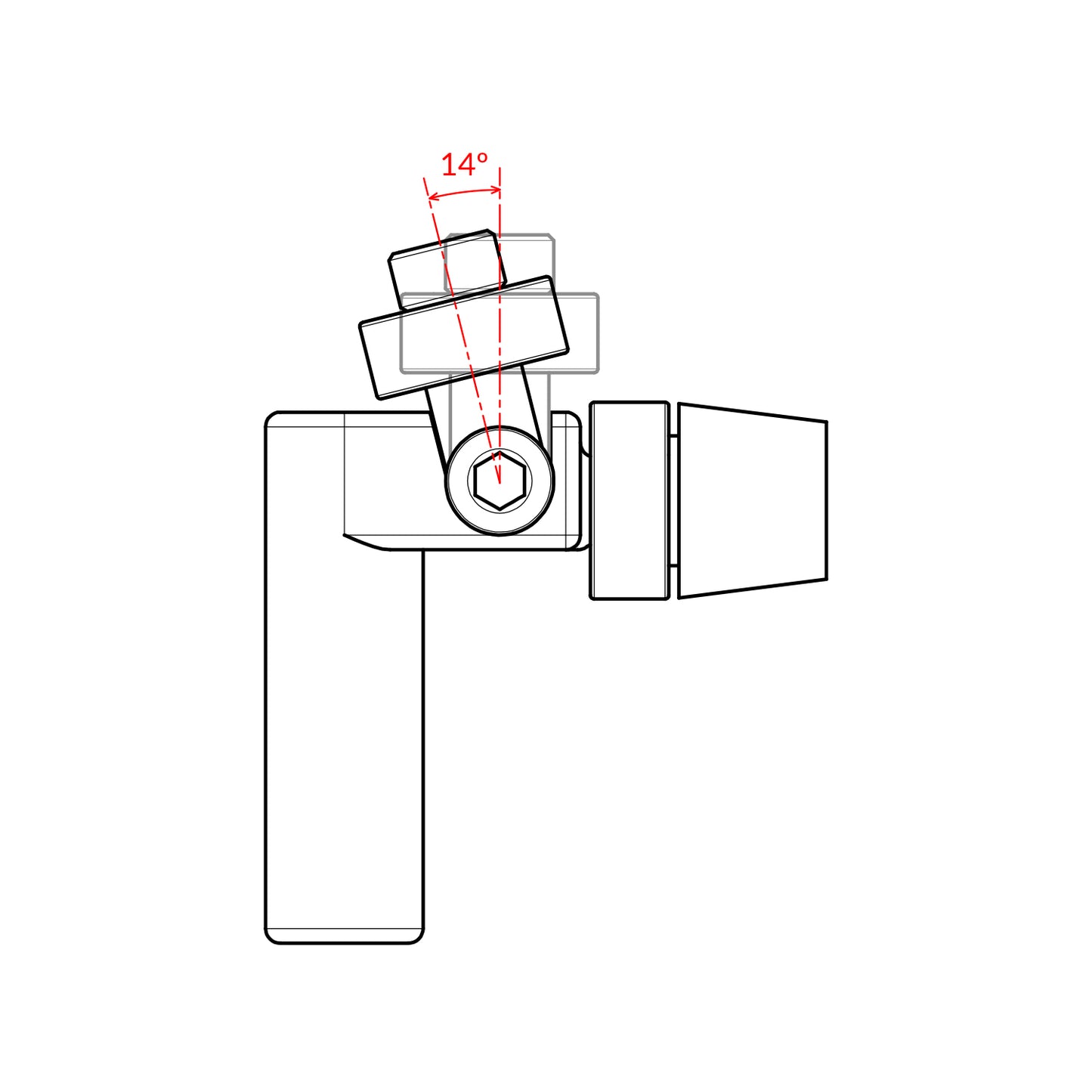 Indicator Block Pivot Assembly