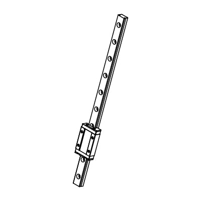 TRU144 250mm 12mm Rail with Carriage